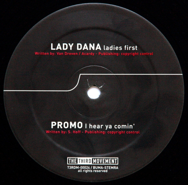 Ladies First / I Hear Ya Comin' back label