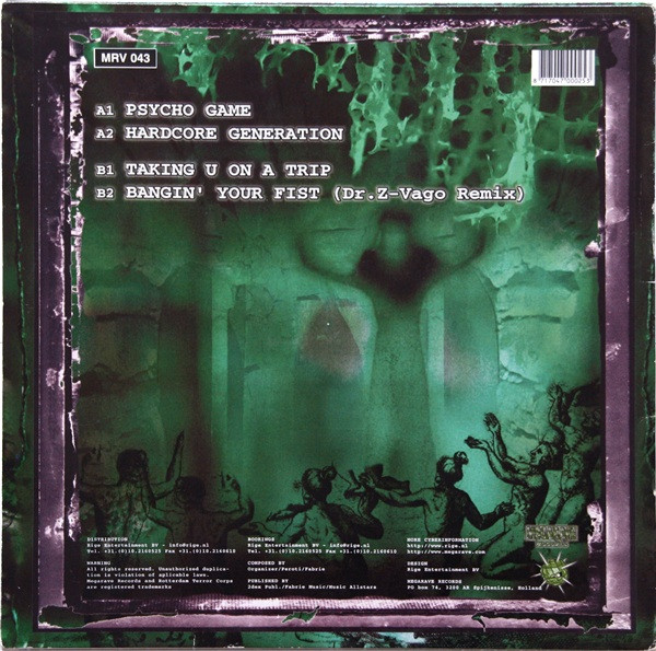 Psycho Game back cover