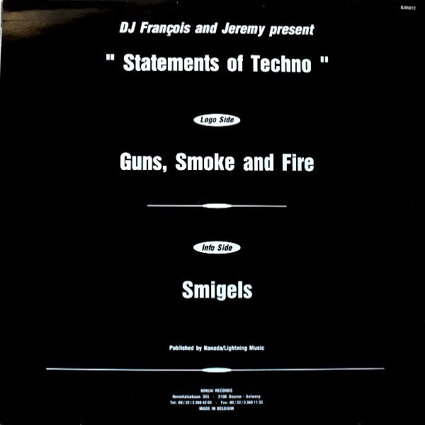 Statements Of Techno back cover