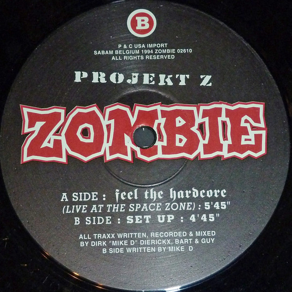 Feel The Hardcore front label