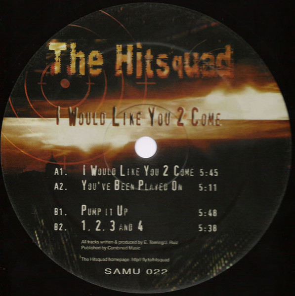 I Would Like You 2 Come front label