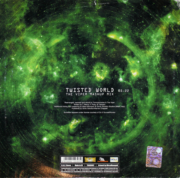 Twisted World (The Viper Mashup Mix) back cover