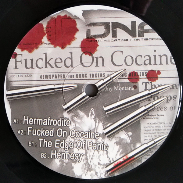 Fucked On Cocaine back label