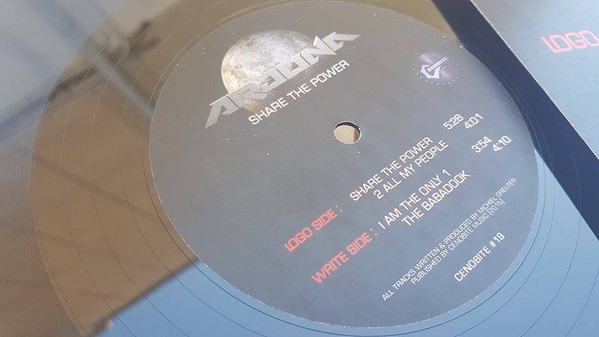 Share The Power back label