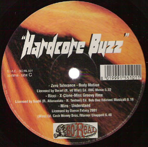 Hardcore Buzz back label