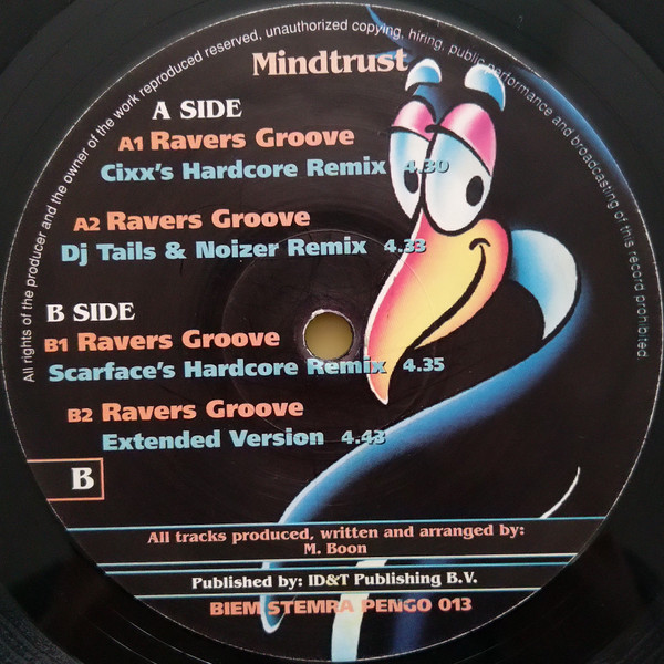 Ravers Groove back label