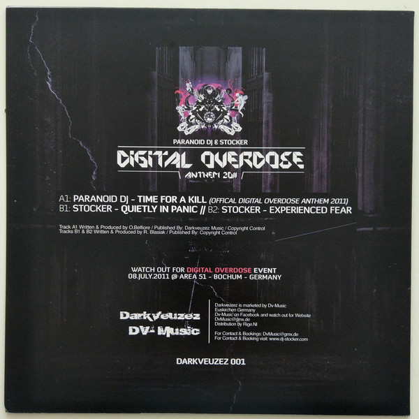 Digital Overdose Anthem 2011 back cover