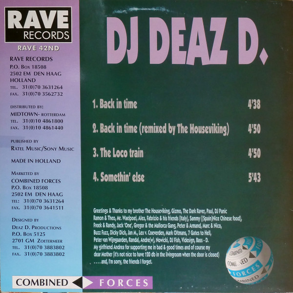 Back In Time back cover