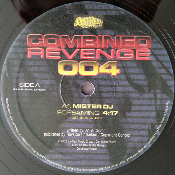Combined Revenge 004 front label
