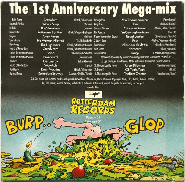 The 1st Anniversary Mega-Mix back cover