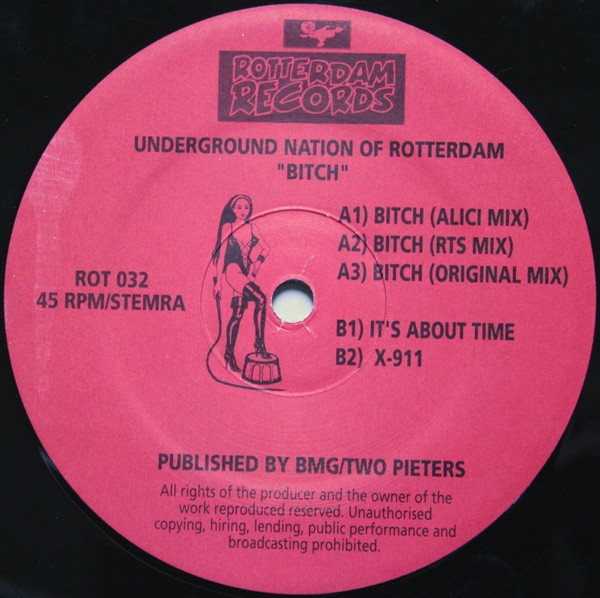 Bitch front label