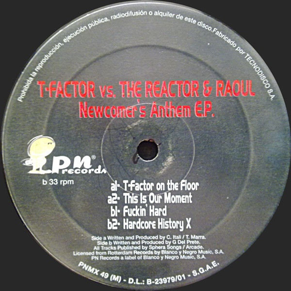 Newcomer's Anthem E.P. back label