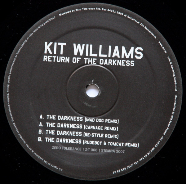 Return Of The Darkness front label