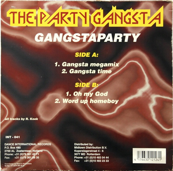 Gangstaparty back cover