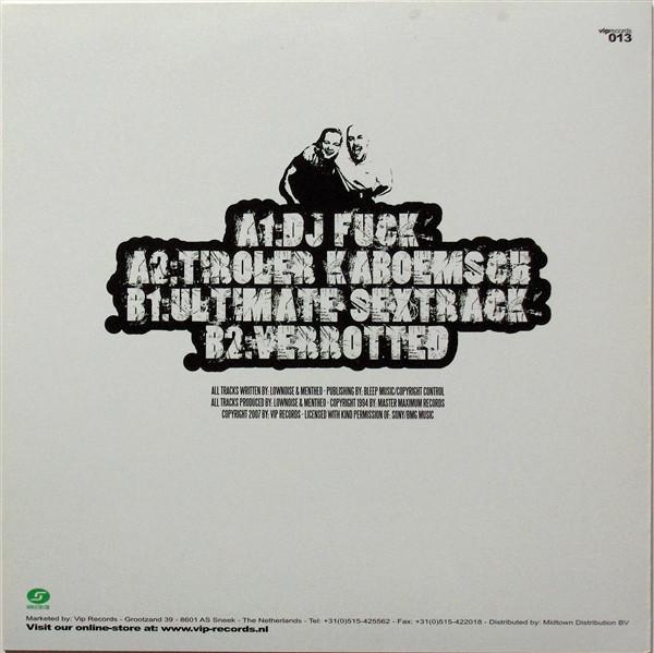 DJ Fuck / Tiroler Kaboemsch / Ultimate Sextrack / Verrotted back label