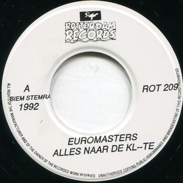 Alles Naar De Kl--te front label