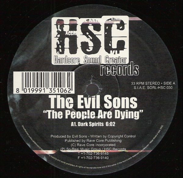 The People Are Dying front label