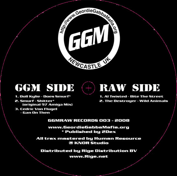 GGM RAW Records 003 front label