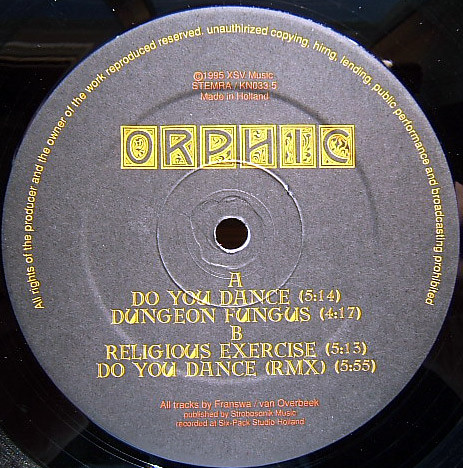 Do You Dance front label