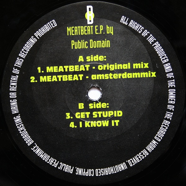 Meatbeat E.P. front label