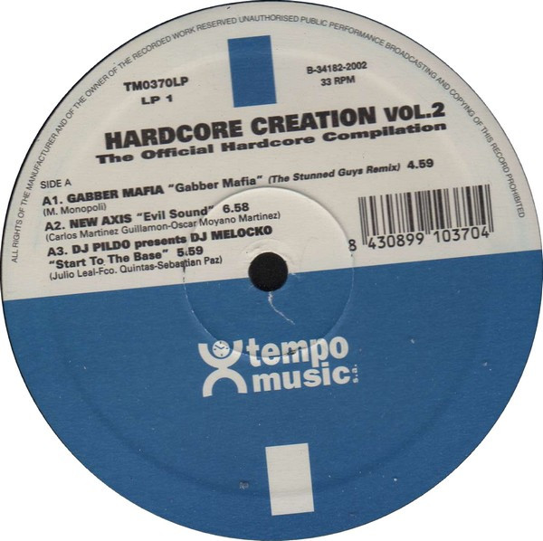 Hardcore Creation Vol. 2 back cover