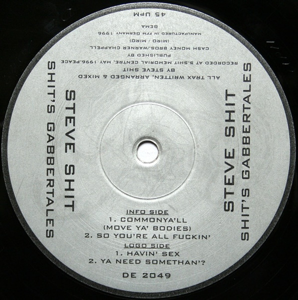 Shit's Gabbertales back label