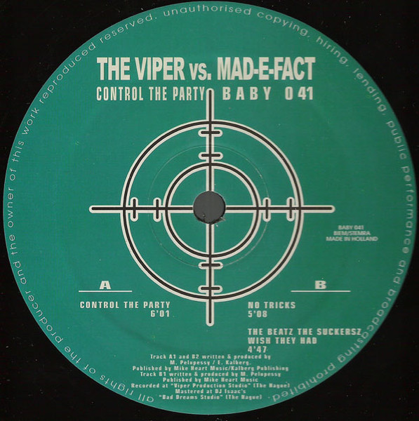 Control The Party front label