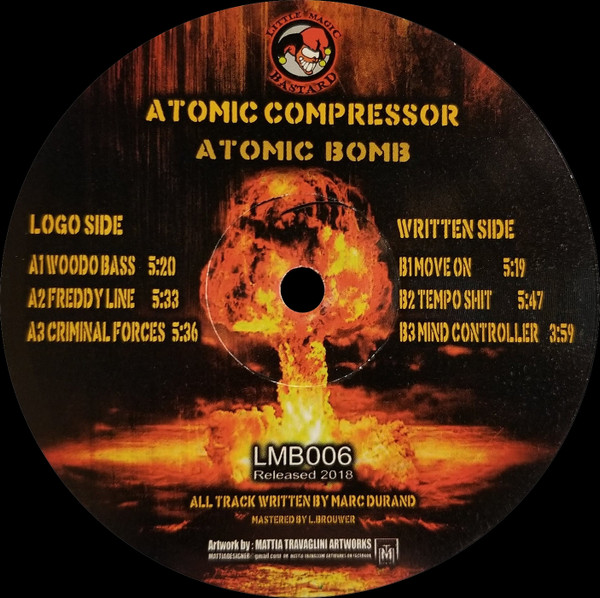 Atomic Bomb front label