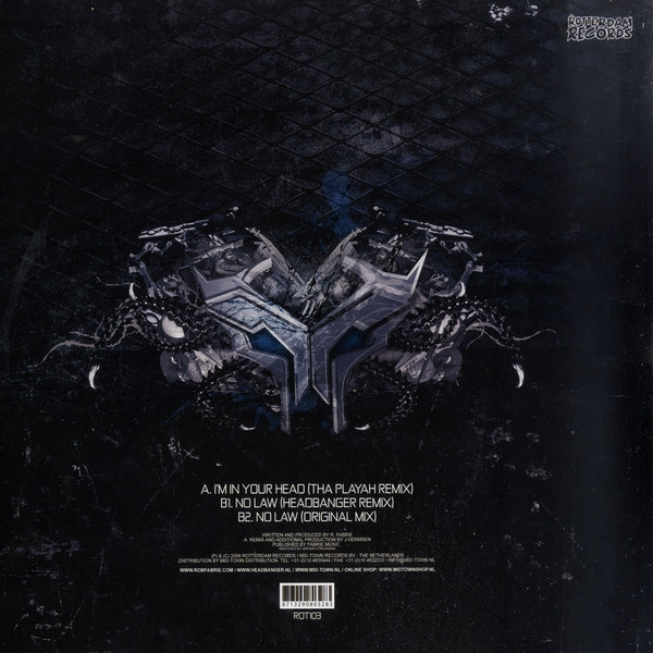 I'm In Your Head / No Law (The 2008 Remixes) back cover