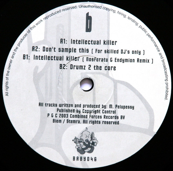 Intellectual Killer back label