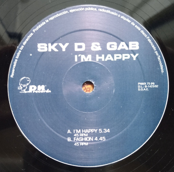 I'm Happy back label