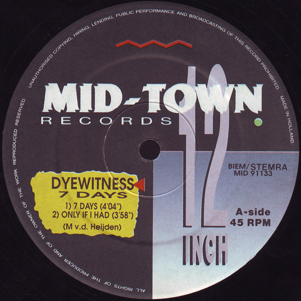 Seven Days front label