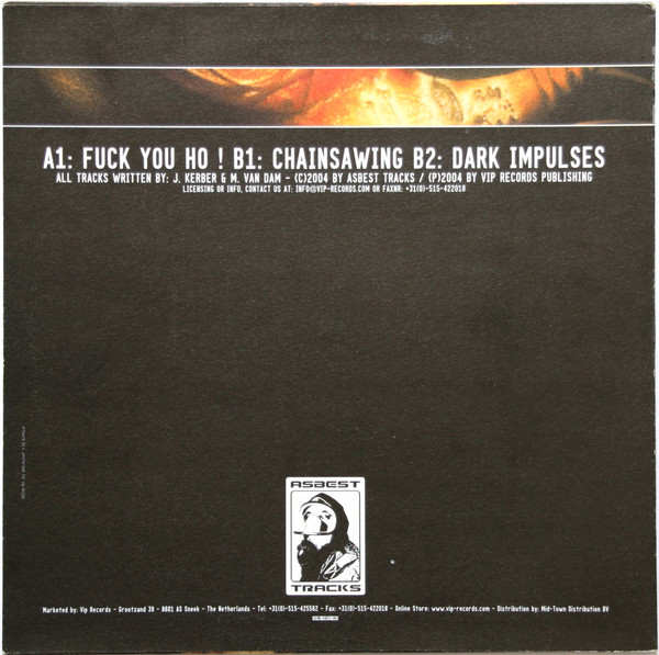 Fuck You Ho ! back cover