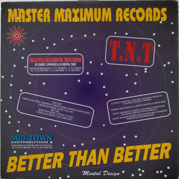 Better Than Better back cover