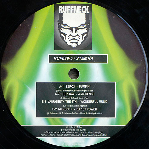 Special Series Part V - Raver's Night Edition back label