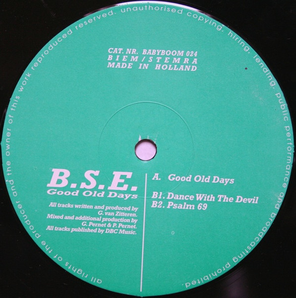 Good Old Days back cover